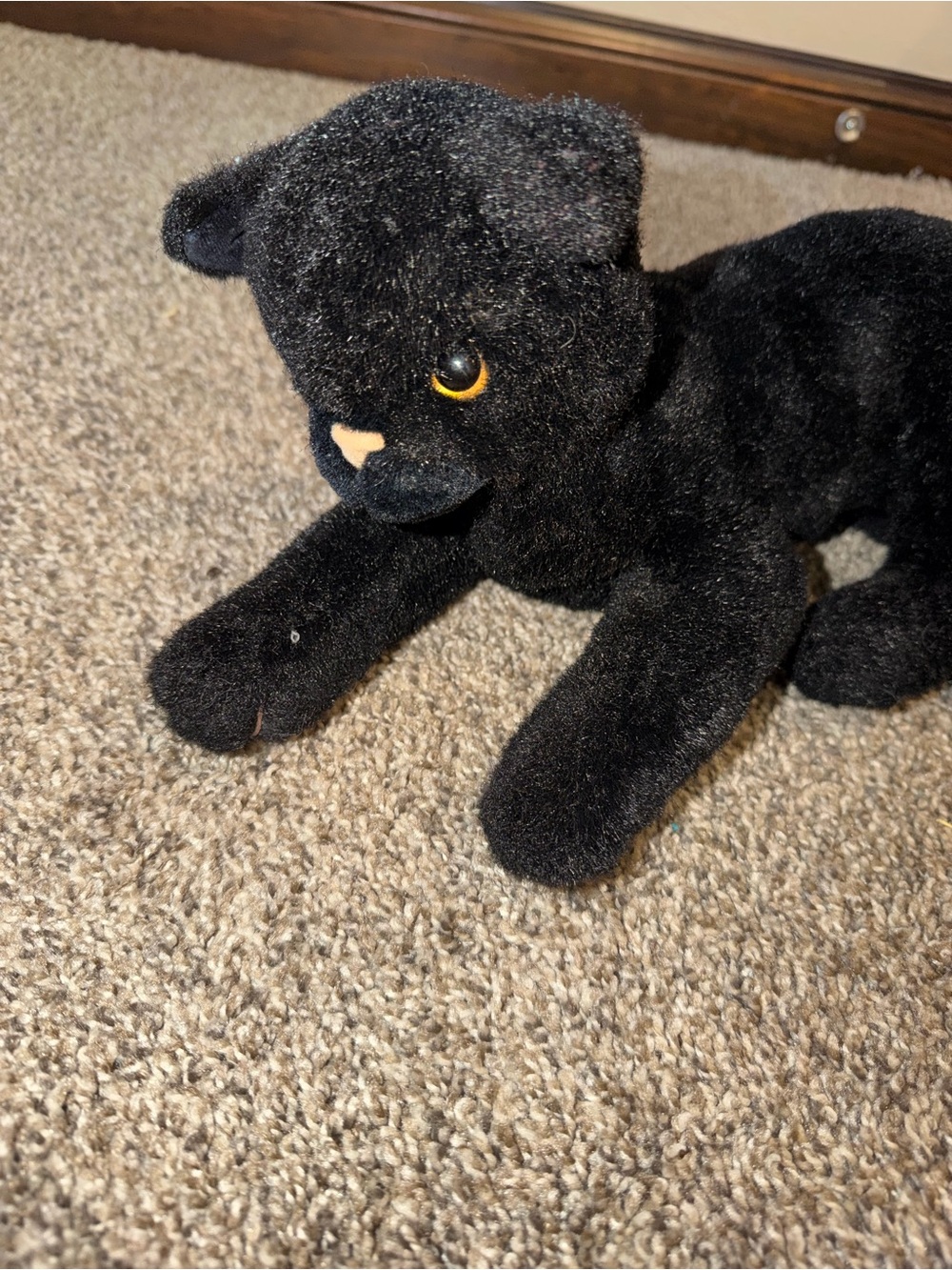 Russ Black Cat Midnight Plush 14 Inch Long Stuffed Animal Toy #1023 - Picture 2 of 6